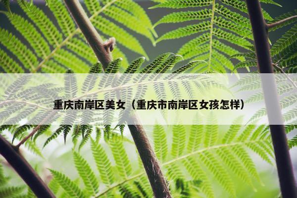 重庆南岸区美女（重庆市南岸区女孩怎样）
