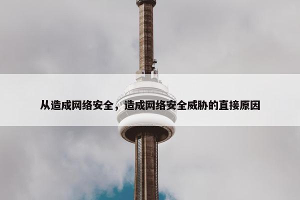 从造成网络安全，造成网络安全威胁的直接原因