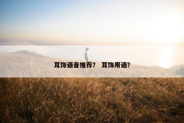 耳饰语音推荐？ 耳饰用语？