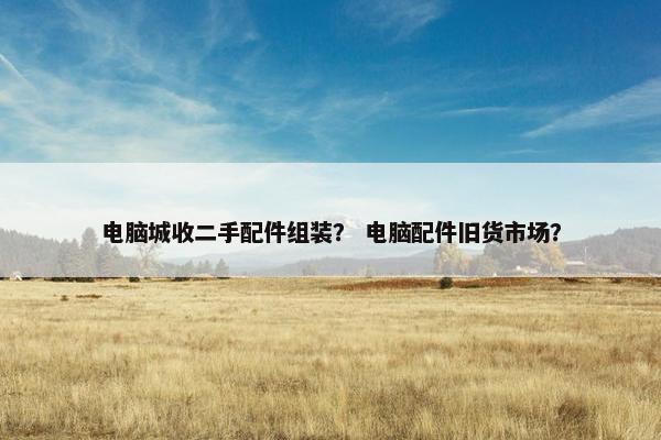 电脑城收二手配件组装？ 电脑配件旧货市场？