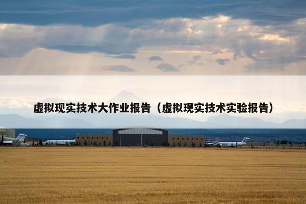 虚拟现实技术大作业报告（虚拟现实技术实验报告）
