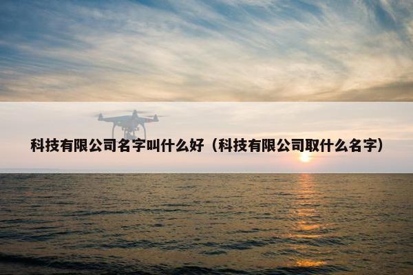 科技有限公司名字叫什么好（科技有限公司取什么名字）
