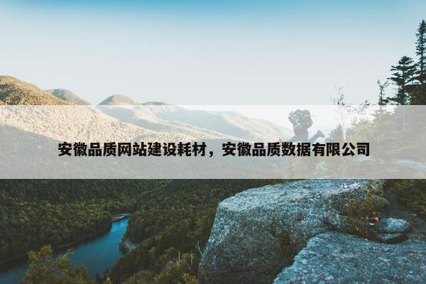 安徽品质网站建设耗材，安徽品质数据有限公司