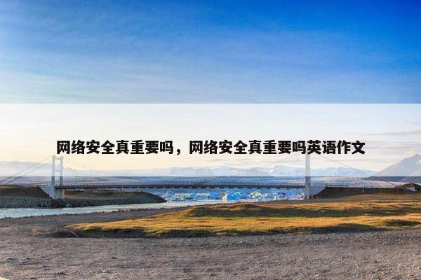 网络安全真重要吗，网络安全真重要吗英语作文