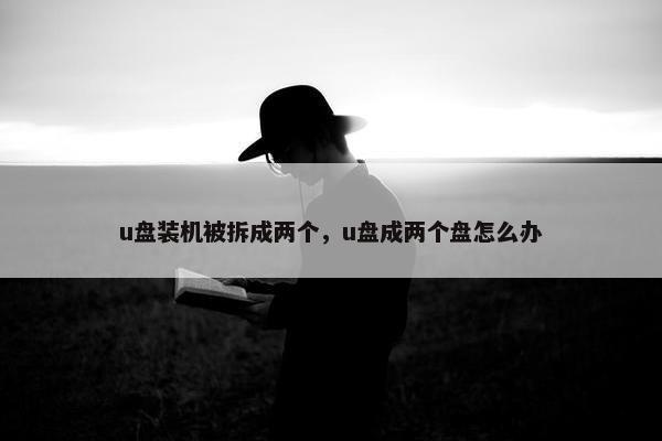 u盘装机被拆成两个，u盘成两个盘怎么办