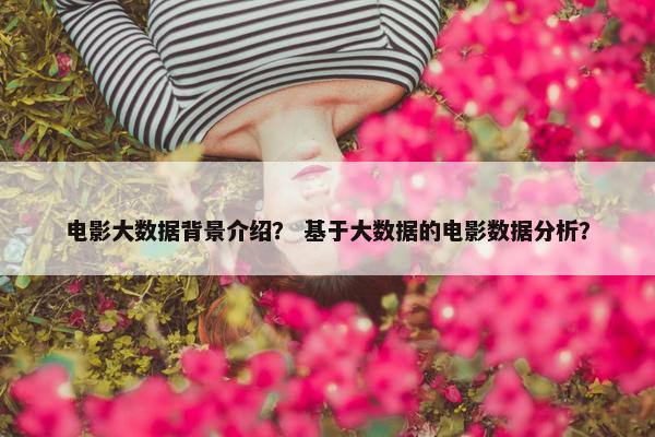 电影大数据背景介绍？ 基于大数据的电影数据分析？