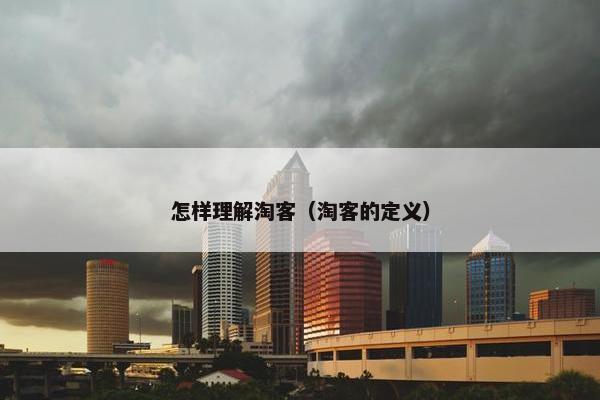 怎样理解淘客（淘客的定义）