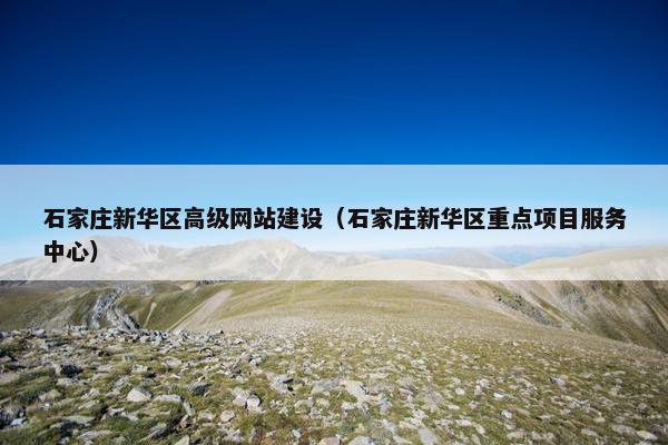 石家庄新华区高级网站建设（石家庄新华区重点项目服务中心）