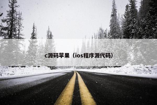 c源码苹果（ios程序源代码）