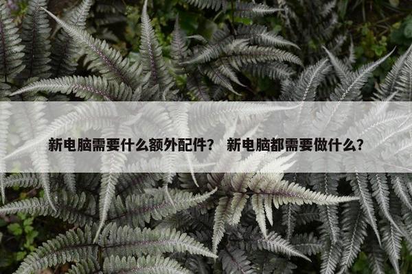 新电脑需要什么额外配件？ 新电脑都需要做什么？