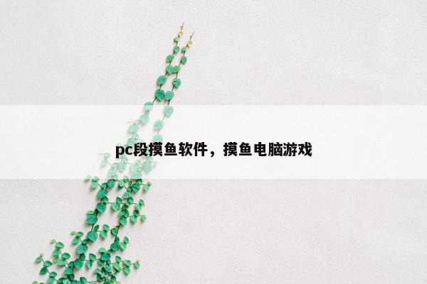 pc段摸鱼软件，摸鱼电脑游戏