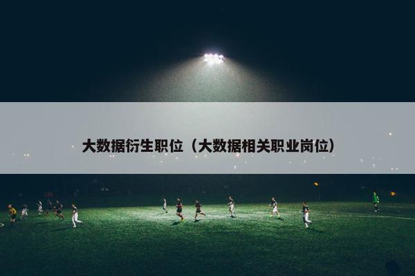 大数据衍生职位（大数据相关职业岗位）