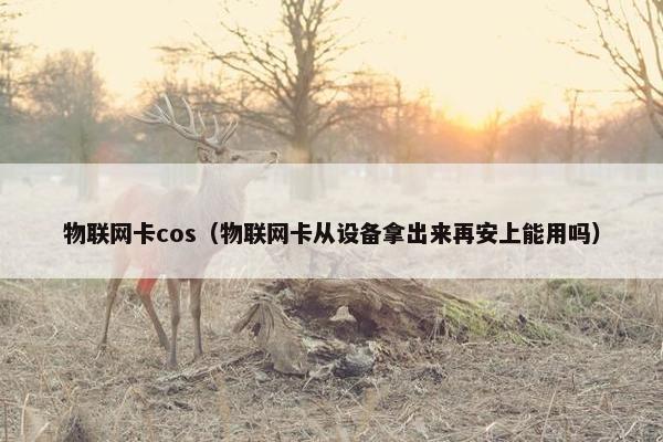 物联网卡cos（物联网卡从设备拿出来再安上能用吗）