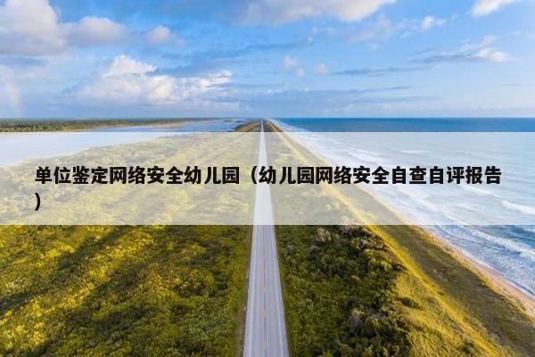 单位鉴定网络安全幼儿园（幼儿园网络安全自查自评报告）