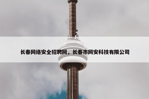 长春网络安全招聘网，长春市网安科技有限公司