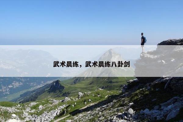 武术晨练，武术晨练八卦剑