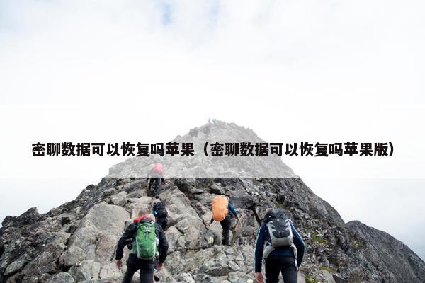 密聊数据可以恢复吗苹果(密聊数据可以恢复吗苹果版)