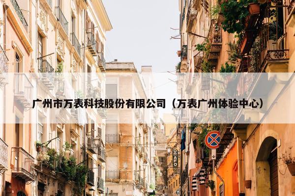 广州市万表科技股份有限公司(万表广州体验中心)