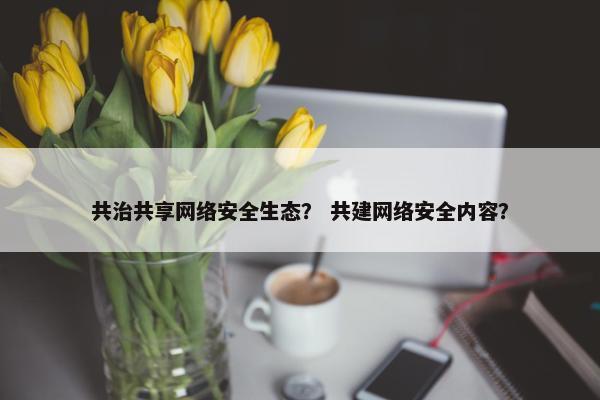 共治共享网络安全生态? 共建网络安全内容?