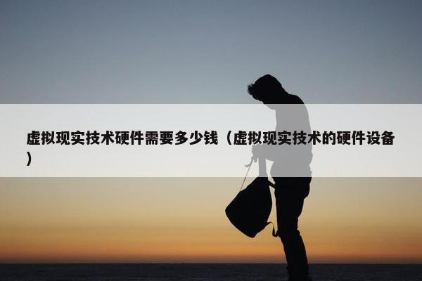 虚拟现实技术硬件需要多少钱(虚拟现实技术的硬件设备)