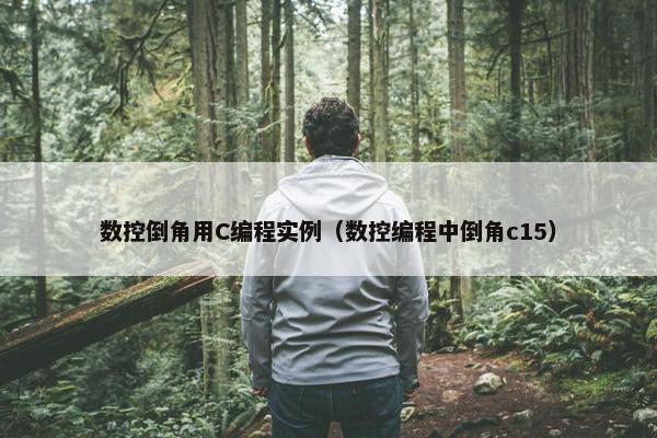 数控倒角用C编程实例(数控编程中倒角c15)