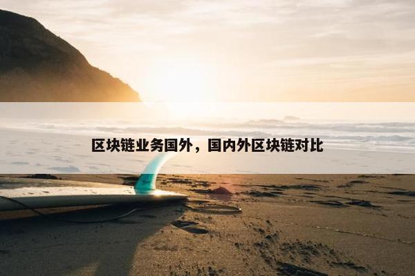区块链业务国外,国内外区块链对比