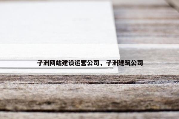 子洲网站建设运营公司，子洲建筑公司