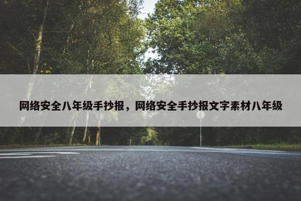 网络安全八年级手抄报,网络安全手抄报文字素材八年级