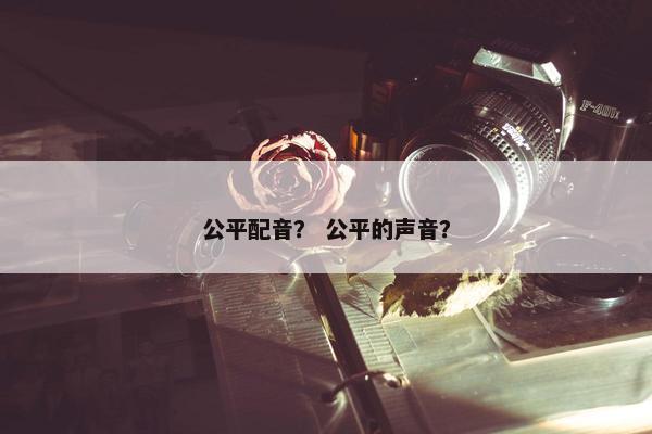 公平配音? 公平的声音?