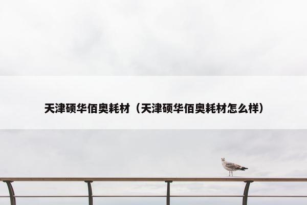 天津硕华佰奥耗材（天津硕华佰奥耗材怎么样）