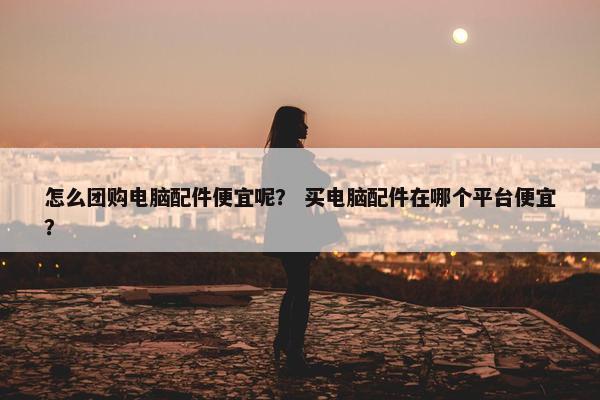 怎么团购电脑配件便宜呢？ 买电脑配件在哪个平台便宜？