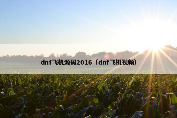 dnf飞机源码2016(dnf飞机视频)