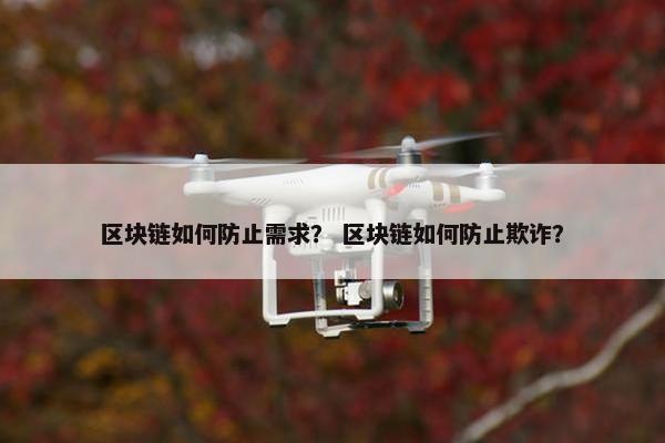 区块链如何防止需求？ 区块链如何防止欺诈？