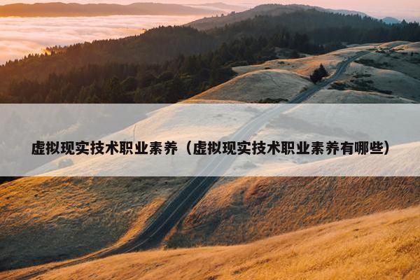 虚拟现实技术职业素养(虚拟现实技术职业素养有哪些)