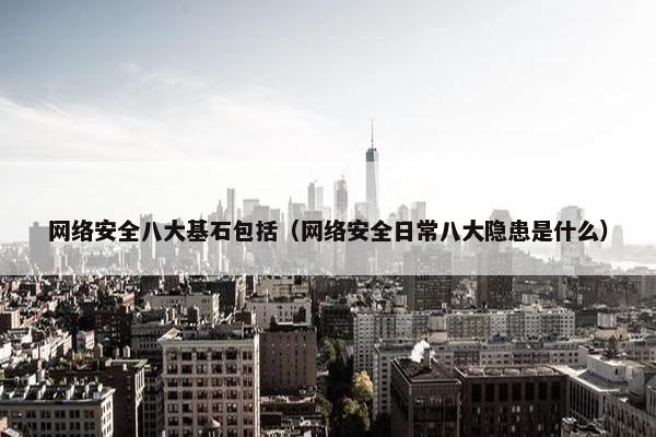 网络安全八大基石包括(网络安全日常八大隐患是什么)