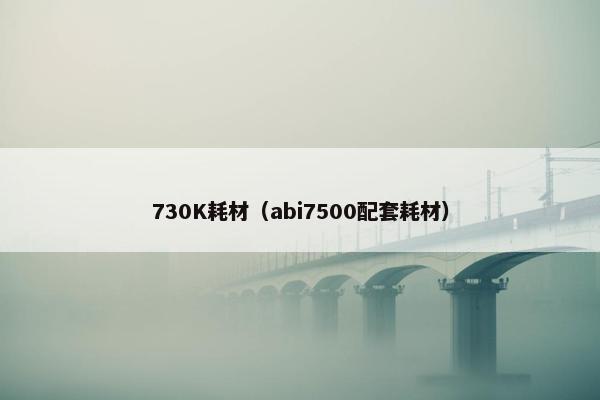 730K耗材(abi7500配套耗材) 730K耗材(abi7500配套耗材)