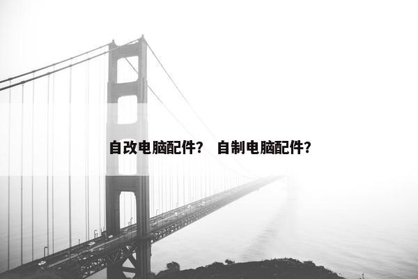 自改电脑配件? 自制电脑配件?