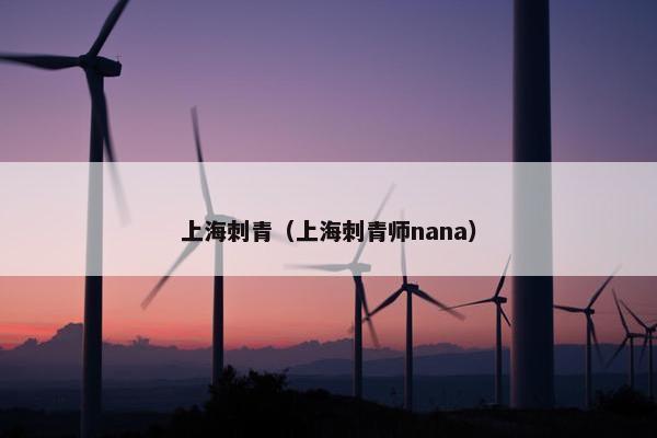 上海刺青（上海刺青师nana）