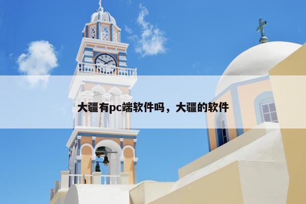 大疆有pc端软件吗，大疆的软件