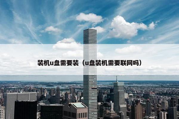 装机u盘需要装(u盘装机需要联网吗)