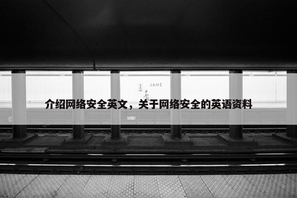 介绍网络安全英文，关于网络安全的英语资料