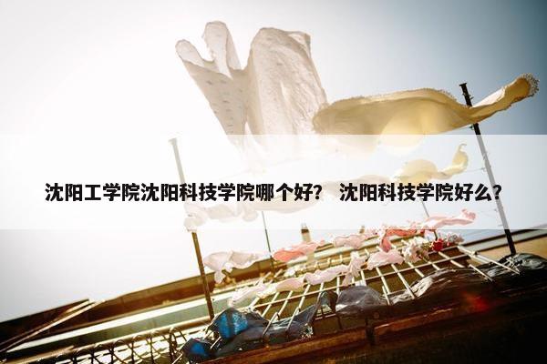 沈阳工学院沈阳科技学院哪个好？ 沈阳科技学院好么？