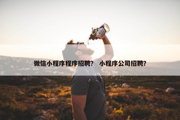 微信小程序程序招聘? 小程序公司招聘? 微信小程序程序招聘? 小程序公司招聘?