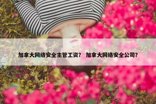 加拿大网络安全主管工资? 加拿大网络安全公司? 加拿大网络安全主管工资? 加拿大网络安全公司?