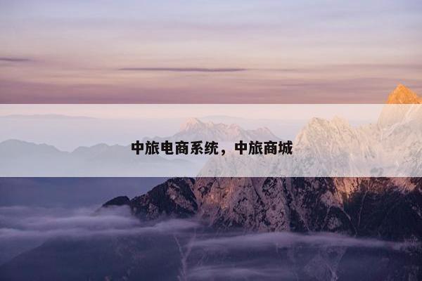 中旅电商系统，中旅商城