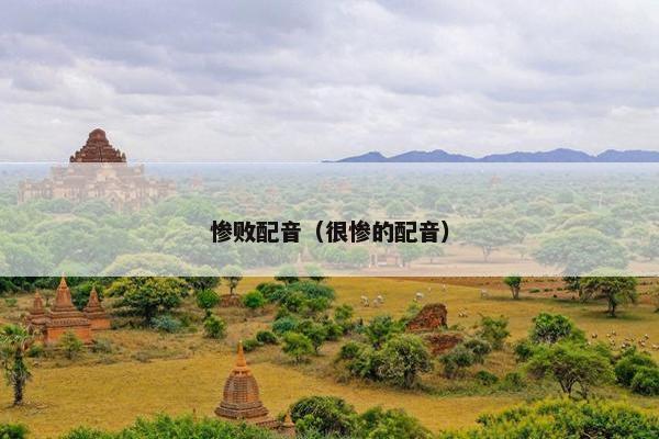 惨败配音（很惨的配音）