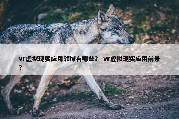 vr虚拟现实应用领域有哪些？ vr虚拟现实应用前景？