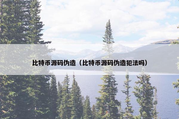 比特币源码伪造（比特币源码伪造犯法吗）