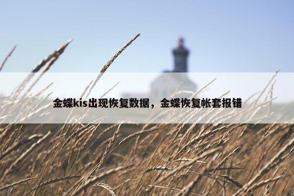金蝶kis出现恢复数据,金蝶恢复帐套报错