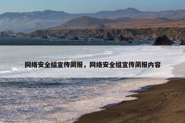 网络安全组宣传简报，网络安全组宣传简报内容